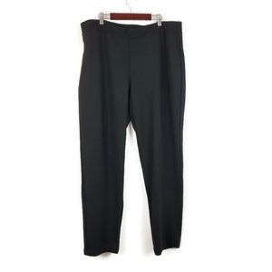 Eileen Fisher Black Tencel Pull on Pants sz XL